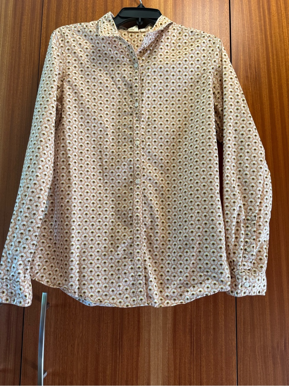 Orla Kiely Cream Floral Button-Down Shirt
